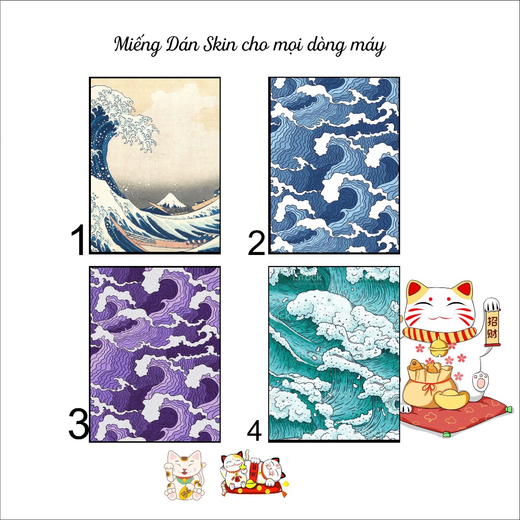 Miếng dán in hình Tsunami