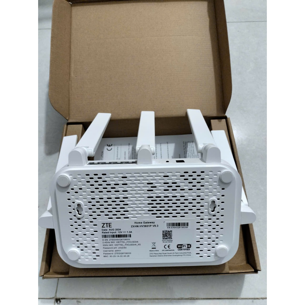 Mesh Phát Wifi 6 Viettel ZTE Ax3000 / Mesh Wifi Viettel ZXHN HV3601P [ MỚI ] -Unlock Sài Đa Mạng [ Viettel/VNPT/FPT ] | BigBuy360 - bigbuy360.vn
