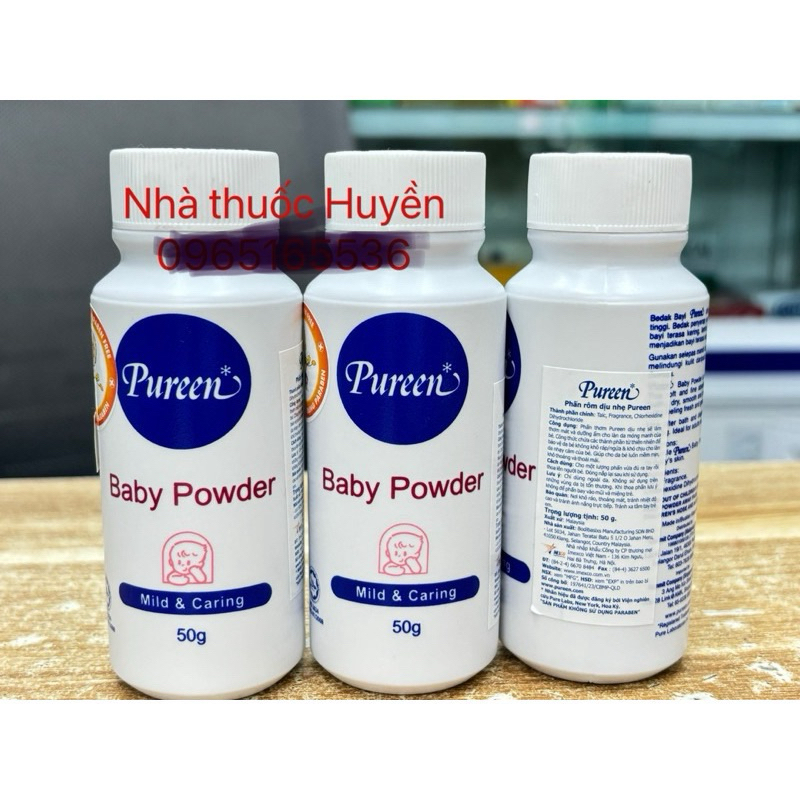 Phấn Rôm Dịu Nhẹ PUREEN Nhập Khẩu 50g