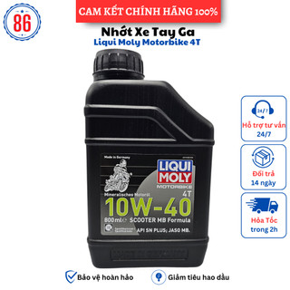 Liqui Moly Fomula Scooter 10w40 800ML nhớt tổng hợp cho xe tay ga - Sản xuất tại Đức