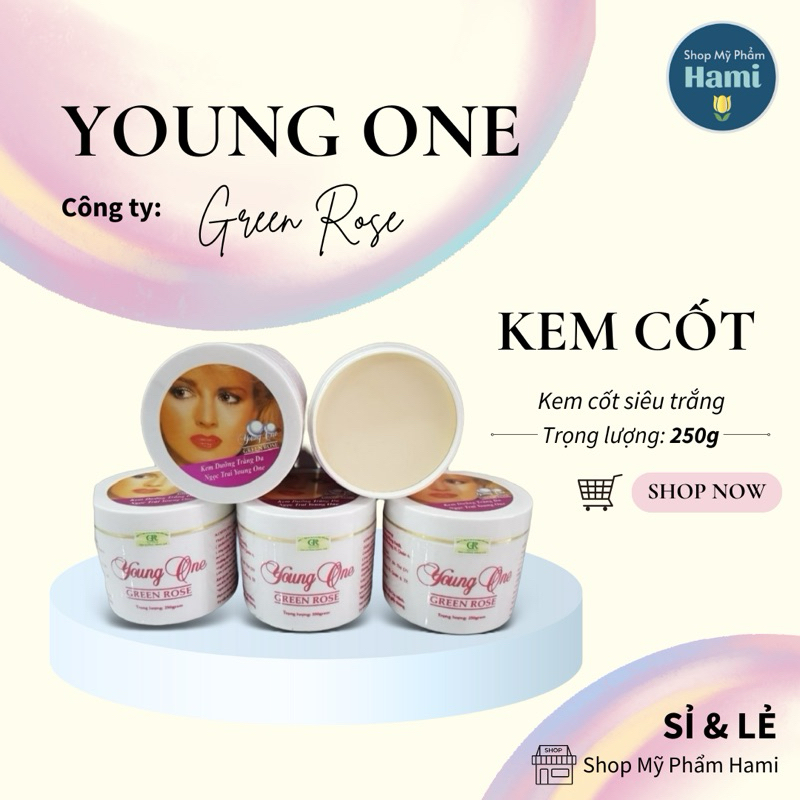 [Young One - CTY Bông Hồng Xanh] Kem Cốt Siêu Trắng 250g