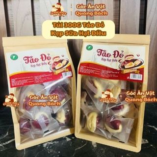 Túi giấy 300g Táo Đỏ Kẹp Sữa Lạc Đà, Táo Đỏ Kẹp Sữa Quang Linh, Táo Đỏ Hằng Du Mục