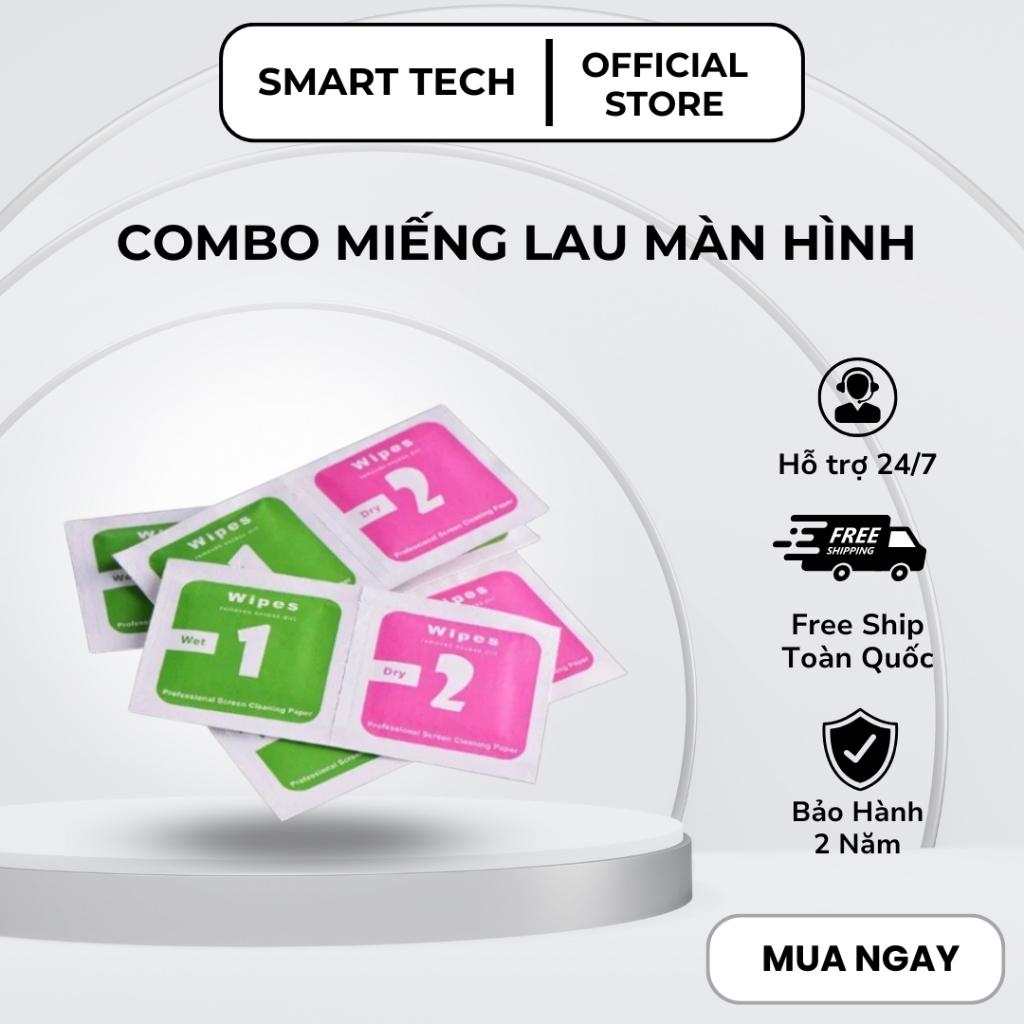 Combo miếng lau 1 và 2 Lau màn hình điện thoại