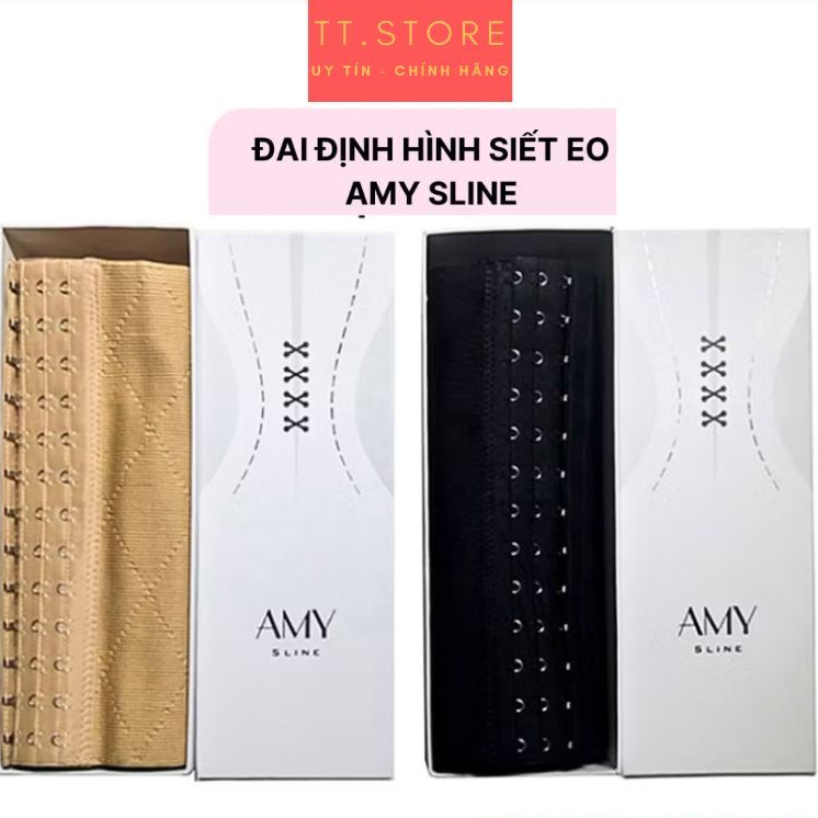 Đai Nịt Định Hình Vòng Eo Amy Sline (Nude/Đen).