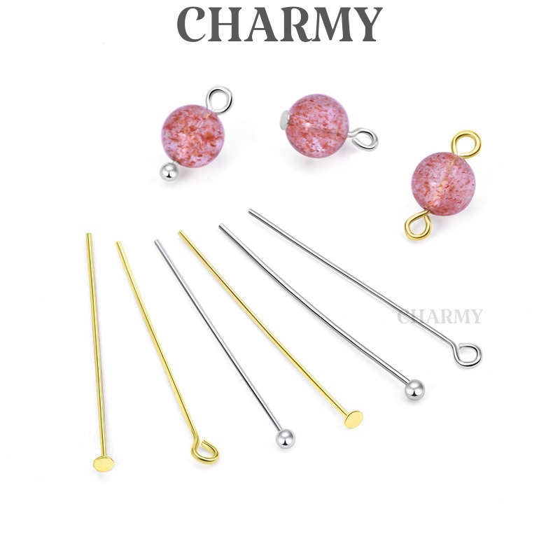 Đinh chốt làm trang sức T222, Thép không gỉ - Charmy