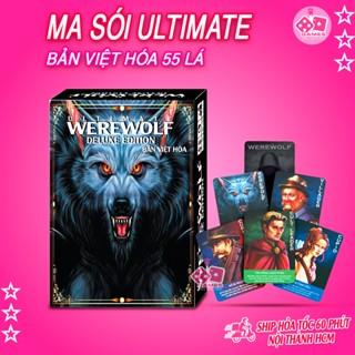 Bài MA SÓI ultimate việt hóa 55 lá đầy đủ chức năng CHẤT GIẤY DÀY