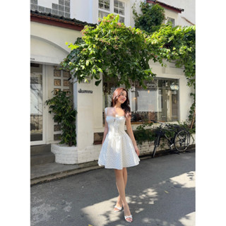 Nyla dress - Váy ngắn hai dây dáng xoè xếp ly dọc thân