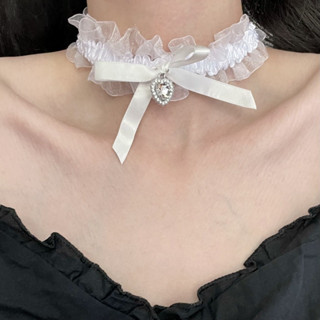 Vòng Cổ Choker Ren Voan Phối Charm Phong Cách Lolita Cosplay, Choker Đùi Ren Hoạ Tiết by.Lisa