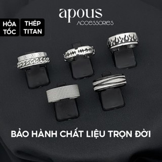 [R2] Nhẫn nam nữ Basic Cuban Ring V2 - Thép không gỉ - Phụ kiện trang sức Unisex Apous