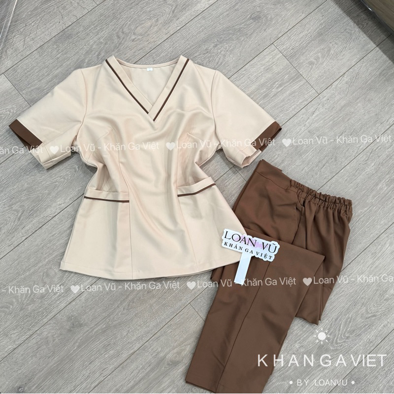 Đồng phục spa , đồng phục y tế, bộ crubs bác sĩ phối màu siêu xinh