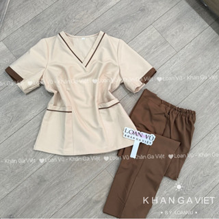 Đồng phục spa , đồng phục y tế, bộ crubs bác sĩ phối màu siêu xinh