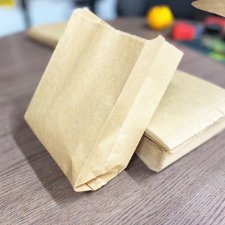 1000 Túi giấy Kraft trơn - đựng gà rán - burger -bánh ngọt - giấu kraft dai hút dầu tốt