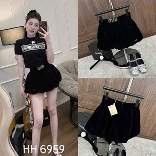 Chân váy nhung miu dáng bồng hàng QCl1