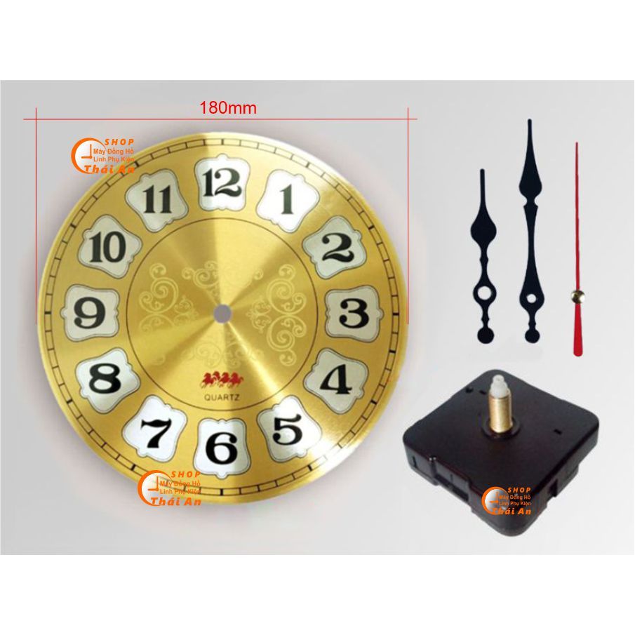 Mặt đồng hồ treo tường, mặt số (Nhôm)