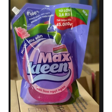 Nước lau sàn MaxKleen túi 3.6kg thanh mát ngọt ngào thiên nhiên