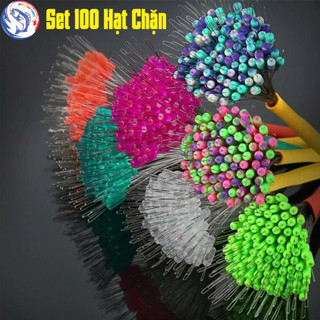   Túm 100 Hạt Chặn Xanh  Hạt Chặn Silicon Xanh Chuyên Chép Hạt Chặn Phao Câu Đài Chặn Phao Câu Cá 