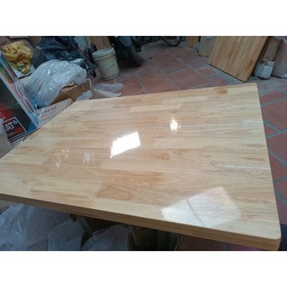 Mặt bàn gỗ cao su dài 200cm rộng 20cm, 25cm, 30cm,... làm kệ, giá sách hàng đẹp loại 1 Free Ship
