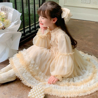  Váy đầm công chúa cho bé gái thiết kế tiểu thư sang trọng   form váy dài ngang gối   