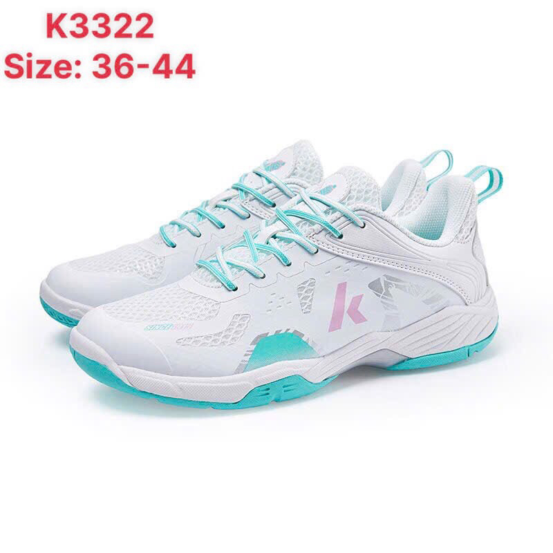 Tặng Quà HOT🔥. Giày cầu lông, bóng chuyền dành cho nữ, Kawasaki K3322. Nổi bật trên sân. Tặng tất Yo