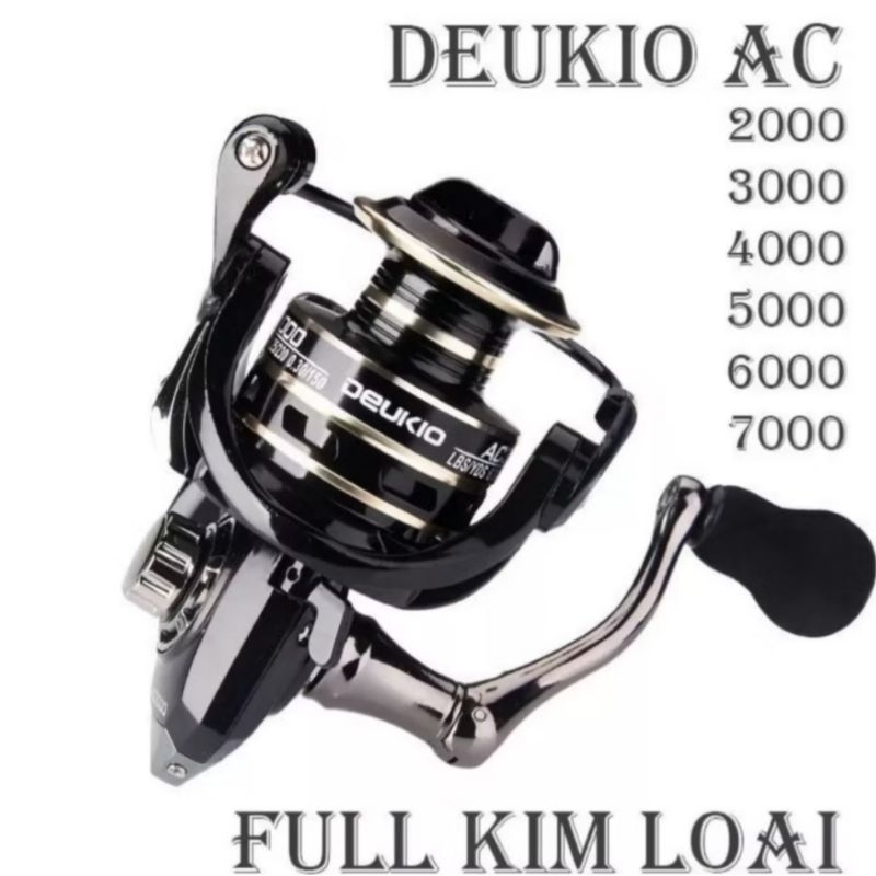 (Chính Hãng) Máy Câu Cá Giá Rẻ Deukio AC 2000 đến AC7000 , Máy Câu Cá Cao Cấp Máy Câu
