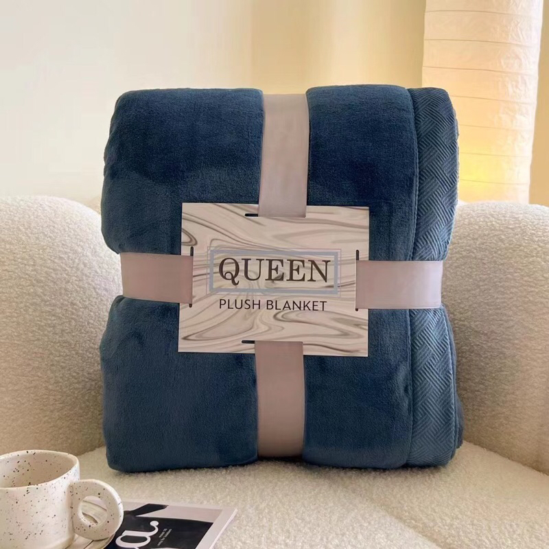 Vân su shop- Chăn lông tuyết Queen blanket siêu ấm