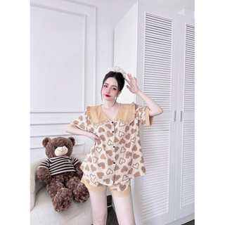 Pijama Bigsize đùi 50-100kg chất lụa hàn mềm mát