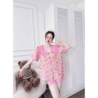 Pijama Bigsize đùi 50-100kg chất lụa hàn mềm mát