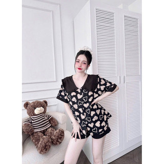 Pijama Bigsize đùi 50-100kg chất lụa hàn mềm mát
