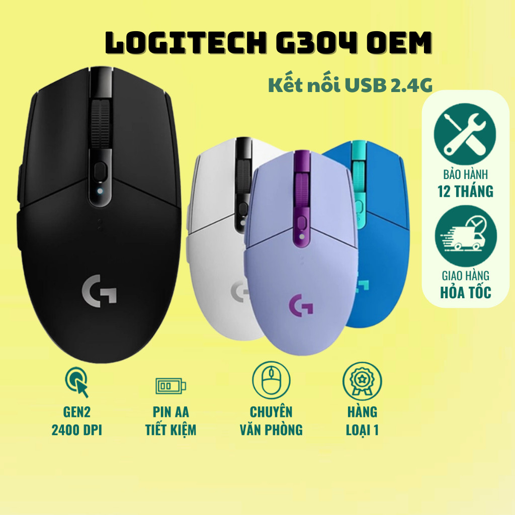 Chuột Máy Tính Gaming Không Dây Logitech G304 Wireless (OEM) – Sự Lựa Chọn Tối Ưu Trong Tầm Giá | BigBuy360 - bigbuy360.vn