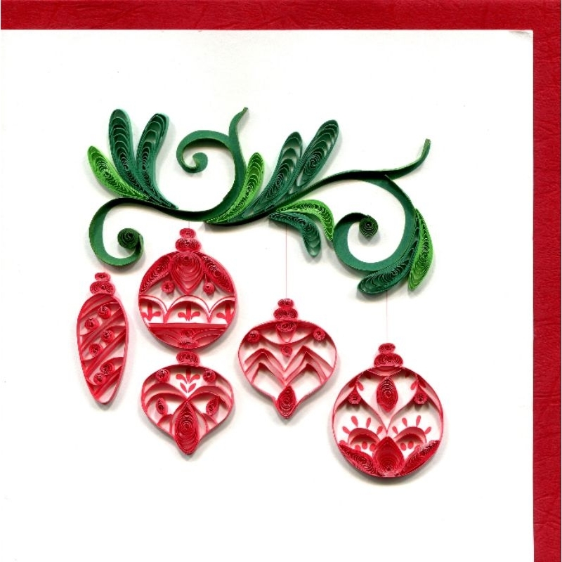 Thiệp Quilling Mừng Giáng Sinh