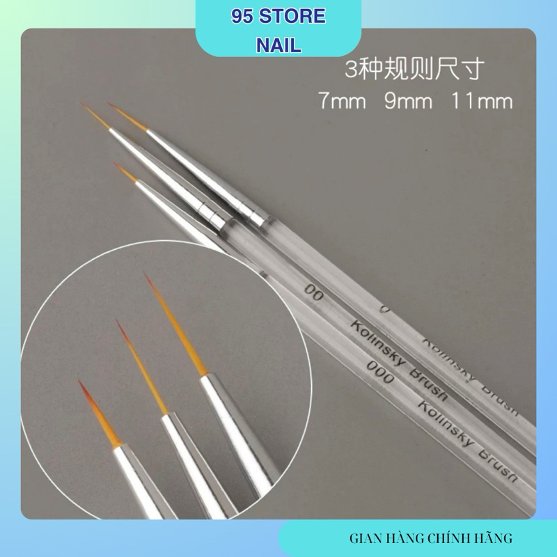 cọ râu vẽ móng siêu mảnh - cọ opi cáng trong nail