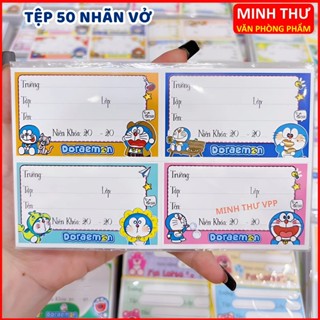 (SỈ ) Tệp 50 cái nhãn vở dễ thương xinh xắn - Giấy Nhãn Trơn, Nhãn Thú Dễ Thương - giấy Nhãn Dán giá rẻ - Minh Thư Vpp