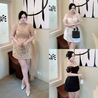 đầm nhấn eo 55-90kg Quỳnh như bigsize