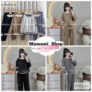  Bộ Đồ Bầu Thu Đông Nỉ Hai Da Thể Thao Mamamishop 