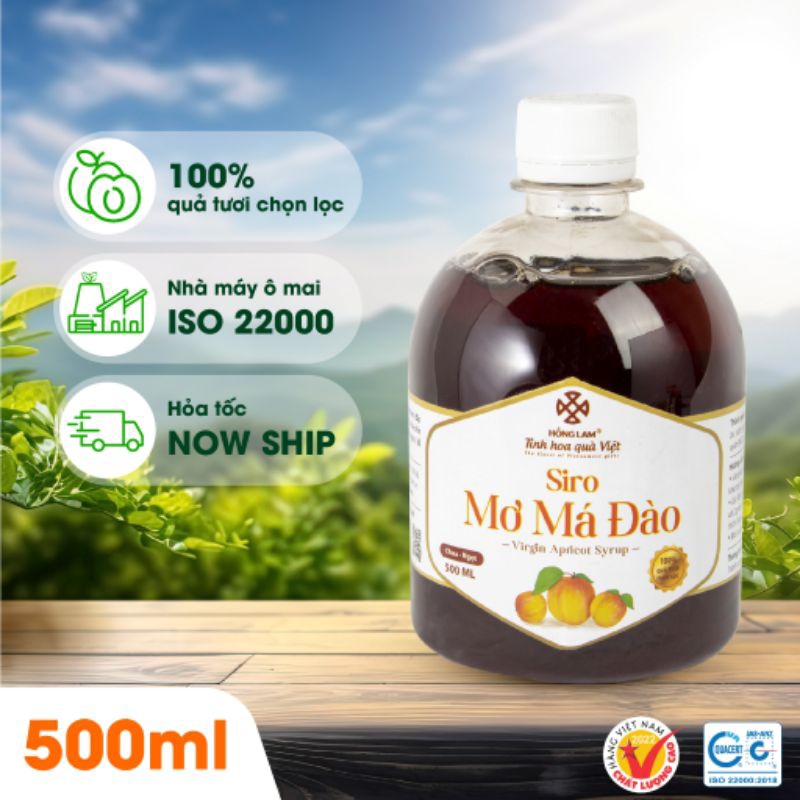 Siro Mơ Má Đào - Ô mai Hồng Lam 11 Hàng Đường