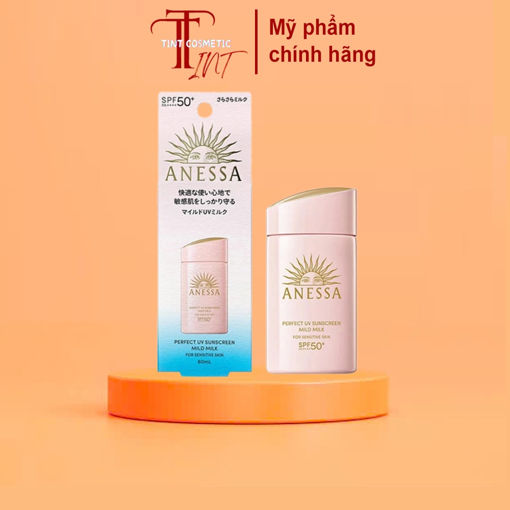 Sữa chống nắng Anessa dịu nhẹ cho da nhạy cảm & trẻ em Perfect UV Sunscreen Mild Milk (For Sensitive