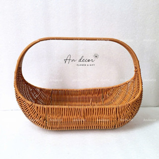 Giỏ mây PP Cắm hoa, làm Giỏ Quả, Giỏ quà Tết đan thủ công siêu tiện lợi