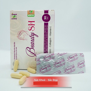 ( Hàng Công Ty ) Viên uống bổ sung collagen, vitamin hỗ trợ làm đẹp da, giảm lão hoá da Beauty SH 30 viên