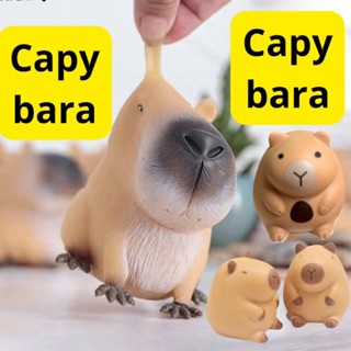 [Bóp Bóp Capybara] Squishy Mochi Capybara, Cinnamoroll Con Vịt Đội Mũ Cởi Áo, Gấu Dâu Cute,Rồng Mắt Lồi, Sâu Nắn Bóp Mềm