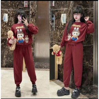   Mới mở bán  Bộ nỉ Labubu mặc nhà chất dày dặn phom vừa freesize 