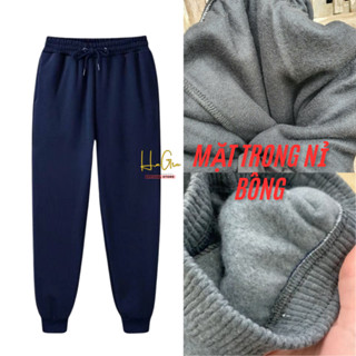 Quần jogger  nỉ bông nam siêu ấm cho mùa thu đông dáng thể thao