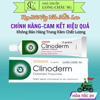  Kem Bôi Da Clinoderm Thái Lan Chính Hãng 15g – Rứt Điểm Vảy Nến Chàm Da Nấm Ngứa Bong Da Khô Rát 