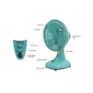 Quạt để bàn Senko B102 (Màu ngẫu nhiên)
