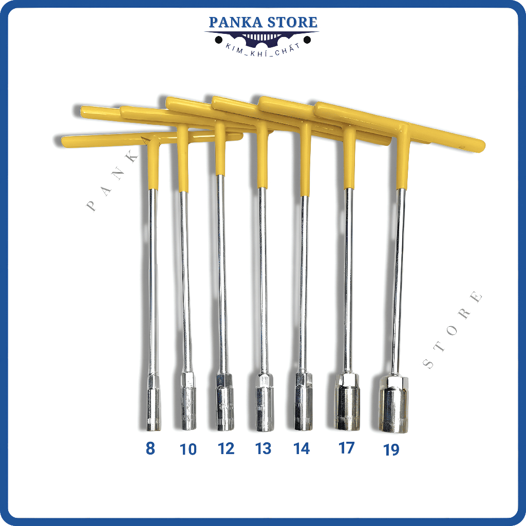 Cần chữ T, Tay vặn khẩu chữ T bọc nhựa vặn đai ốc, Êcu, Lục giác từ T8 đến T19 Thép loại một - Panka Store.