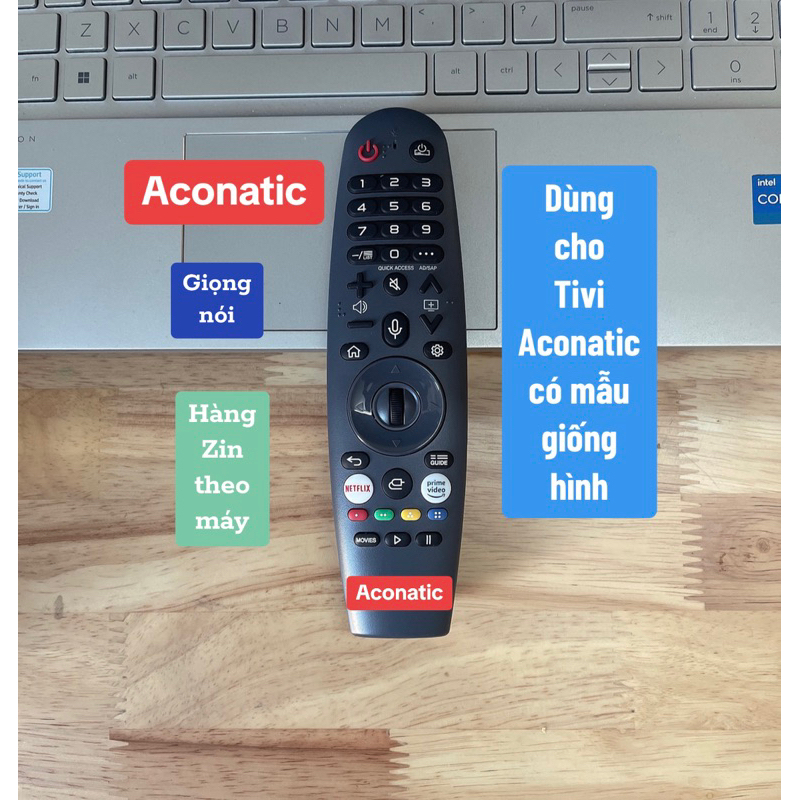 Điều khiển Tivi Aconatic hàng cao cấp( Điều khiển cũ giống hình mới dùng được)