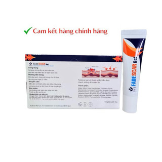 Gel mờ thâm sẹo FADESCAR Gel ,kem làm mờ bà ngăn ngừa sẹo hình thành , 10g
