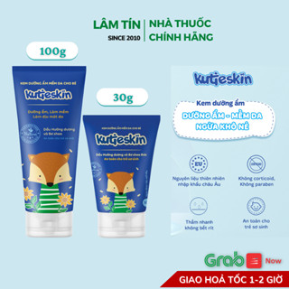 ( Tặng 1 gói gạc kuteskin dùng thử ) Kem dưỡng ẩm tự nhiên Kutieskin 30gr chuyên dùng cho trẻ sơ sinh và trẻ nhỏ