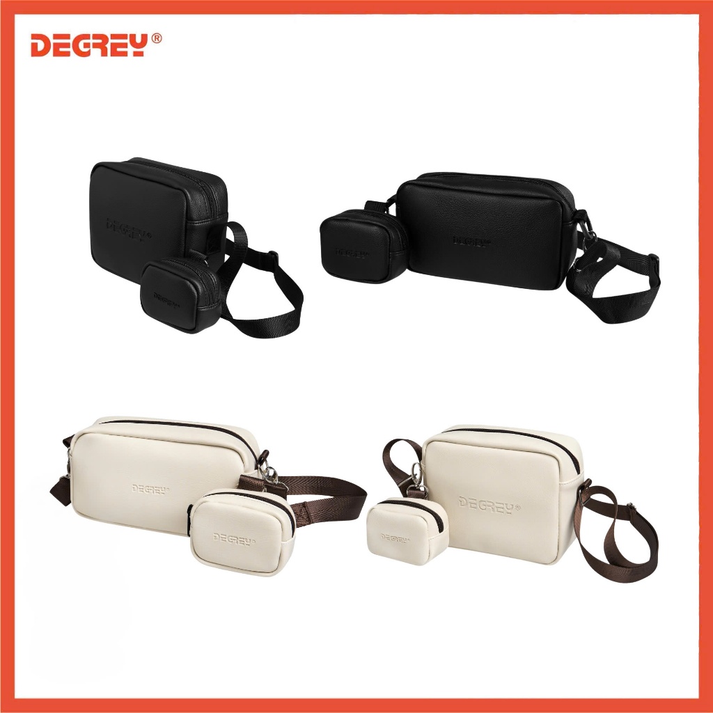 Túi da simili Degrey đeo chéo bag thiết kế thời trang nam nữ