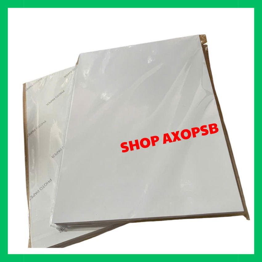 [ IN PHUN] Xấp 50 Tờ Decal Photo giấy ẢNH 115 GSM A4, Có chữ PHOTO PAPER