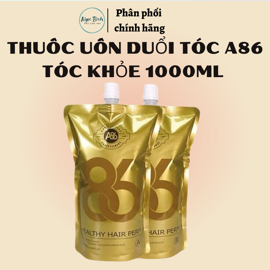 Thuốc uốn duỗi tóc A86 không cần canh độ giãn nở tóc chất kem đậm đặc hương thơm socola không gây mù